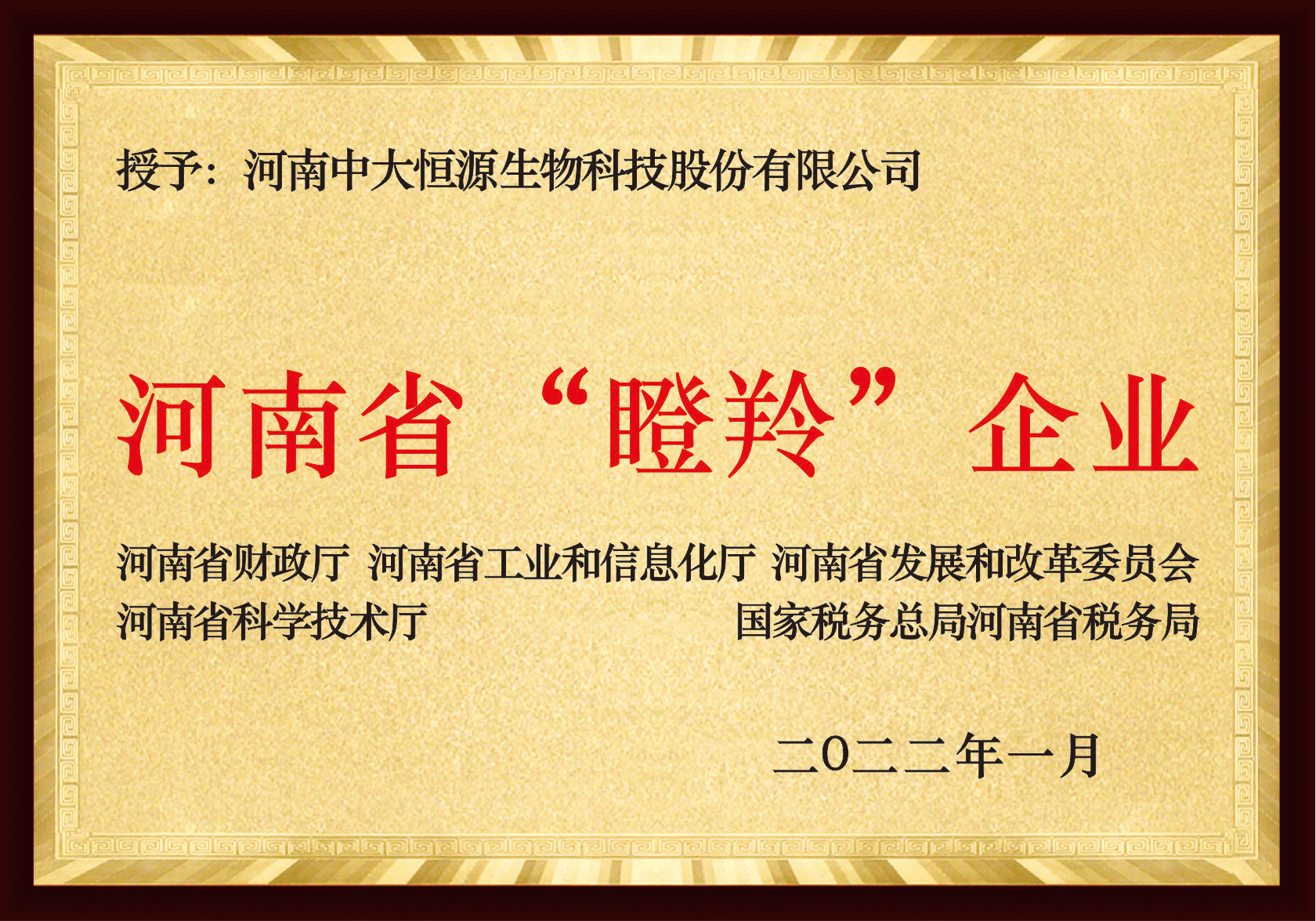 河南省“瞪羚”企业